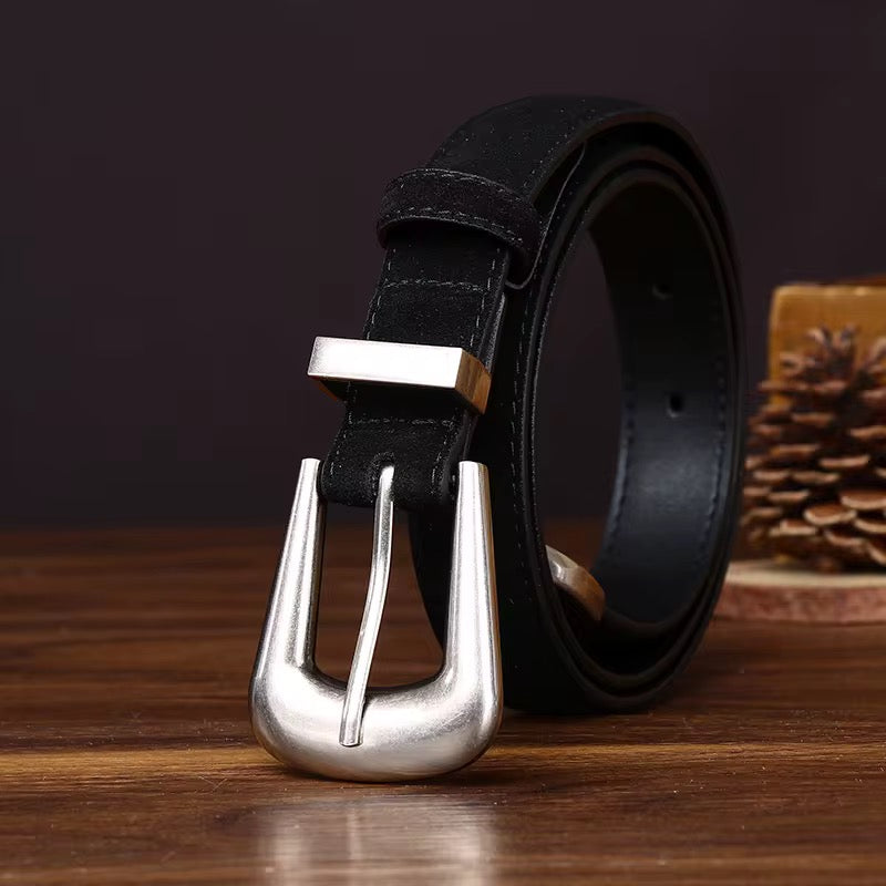 Noelle Waist Belt - Suede Black