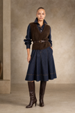Cashmere-Blend Brushed Vest - Brown