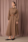 Mara Shirt Dress - Dark Beige