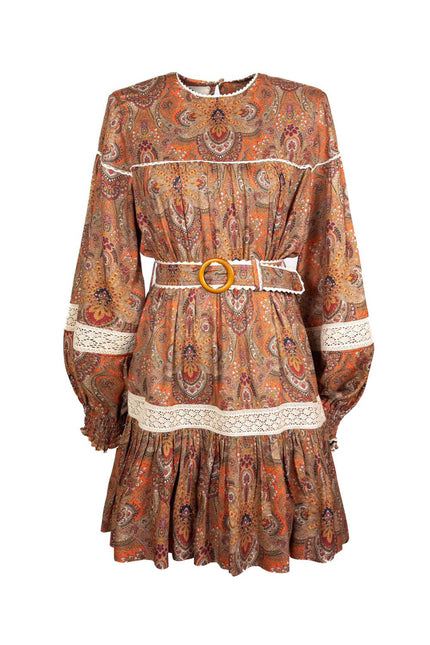 Ecovero Baroque-Print Mini Dress