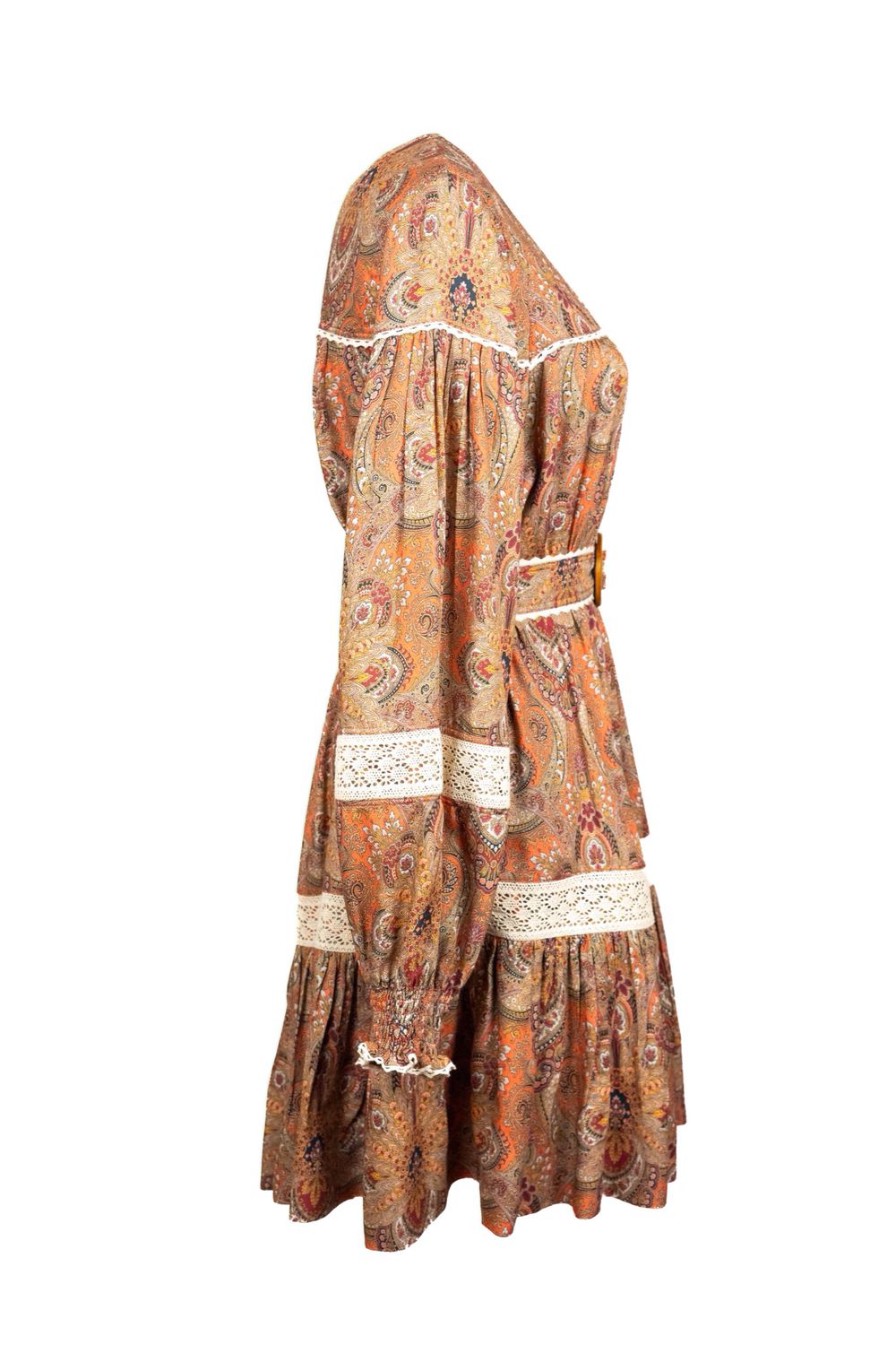 Ecovero Baroque-Print Mini Dress