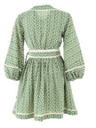 Daisy Embroidered Wrap Dress