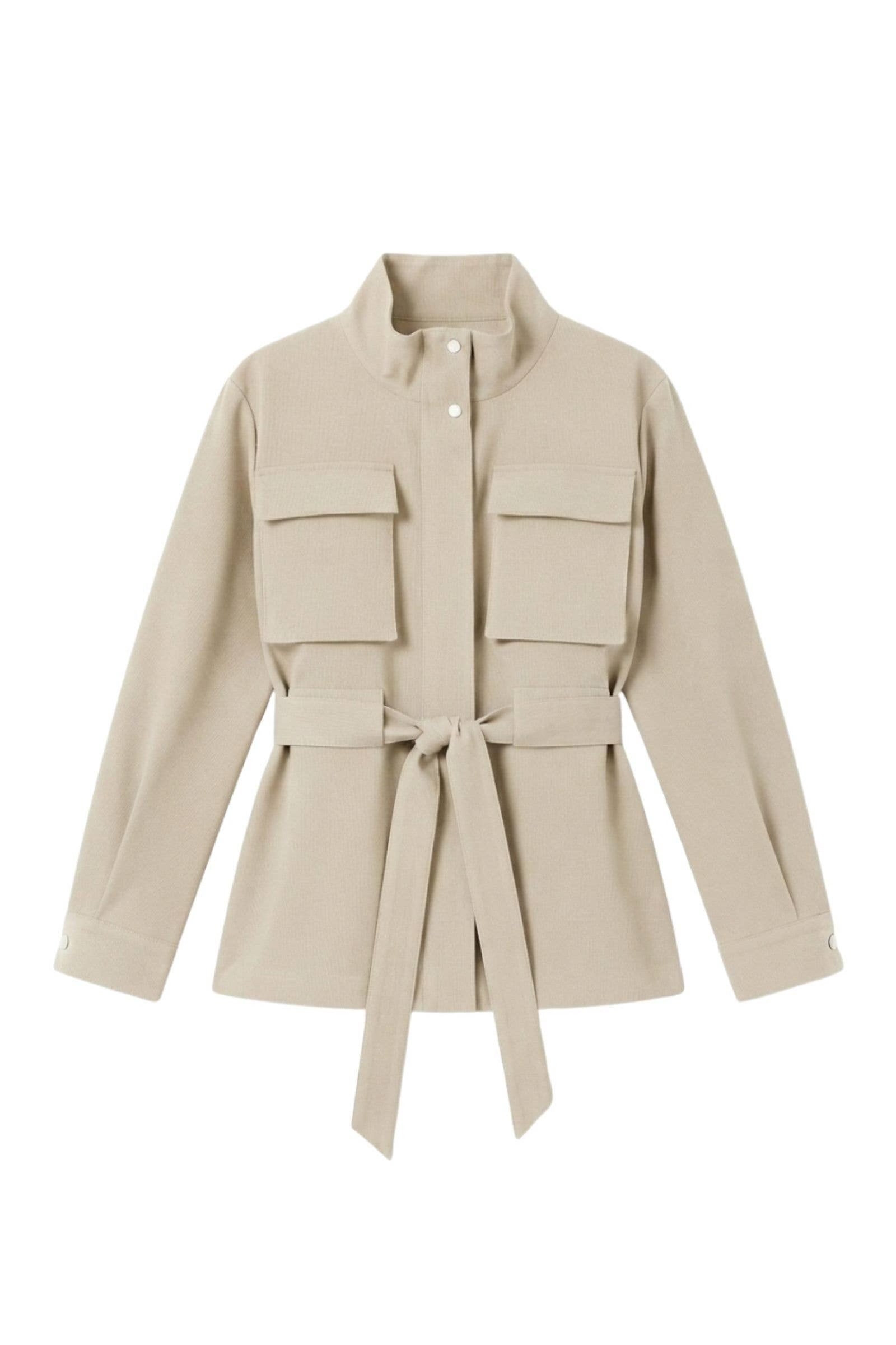 Jacket Cotton & Lyocell - Light Beige