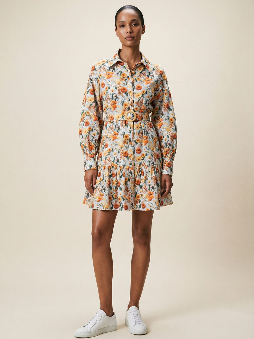 Meadowlight Cotton Mini Dress
