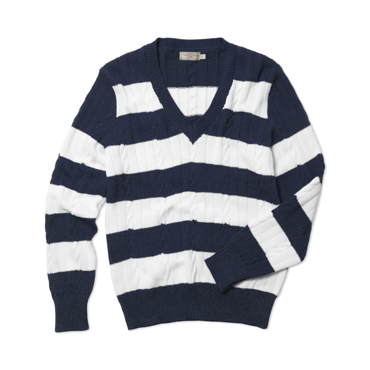 Striped knit sweater