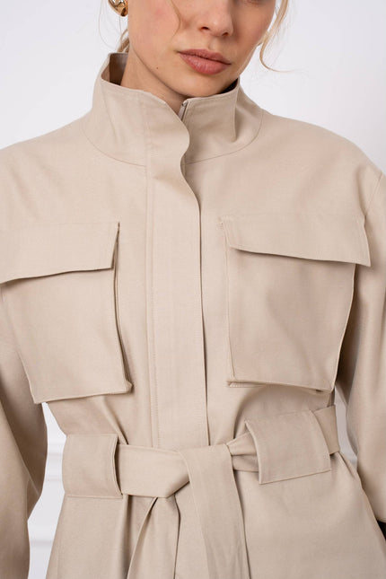 Jacket Cotton & Lyocell - Light Beige