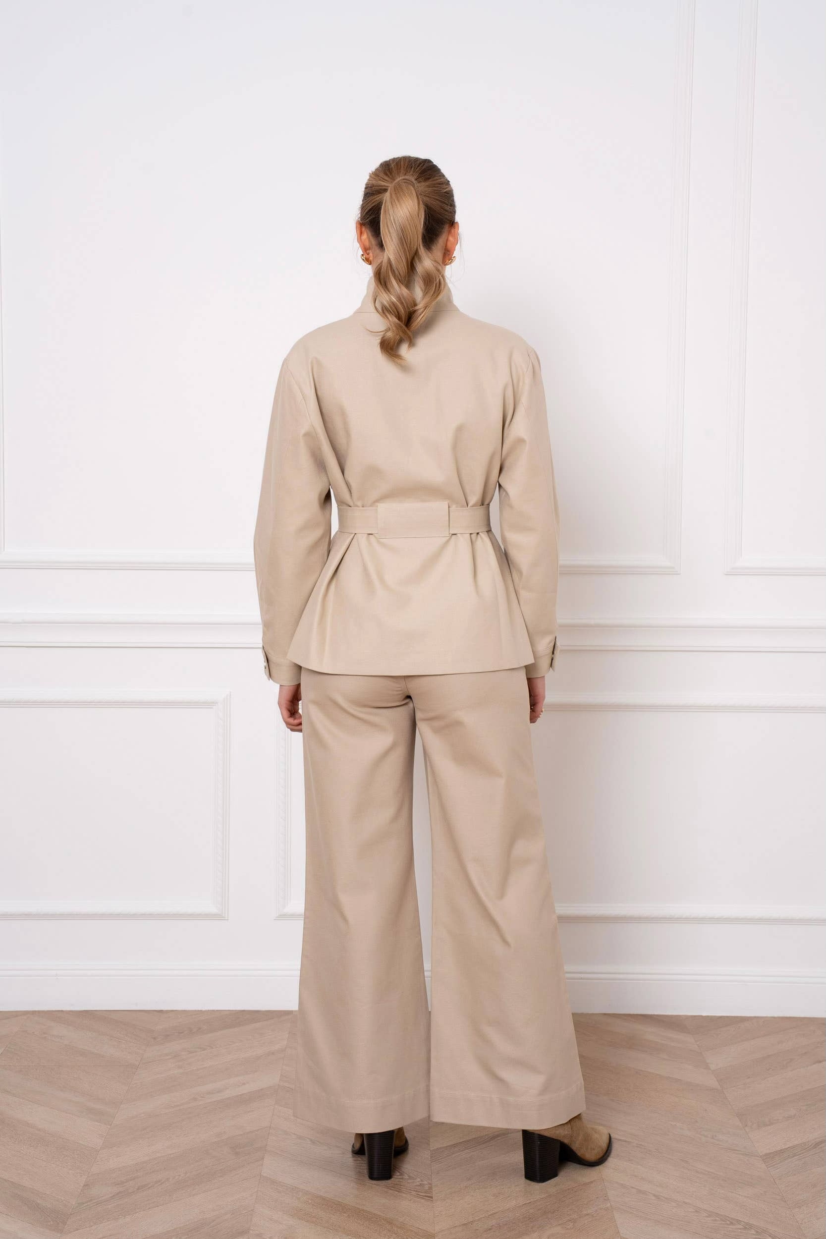 Jacket Cotton & Lyocell - Light Beige