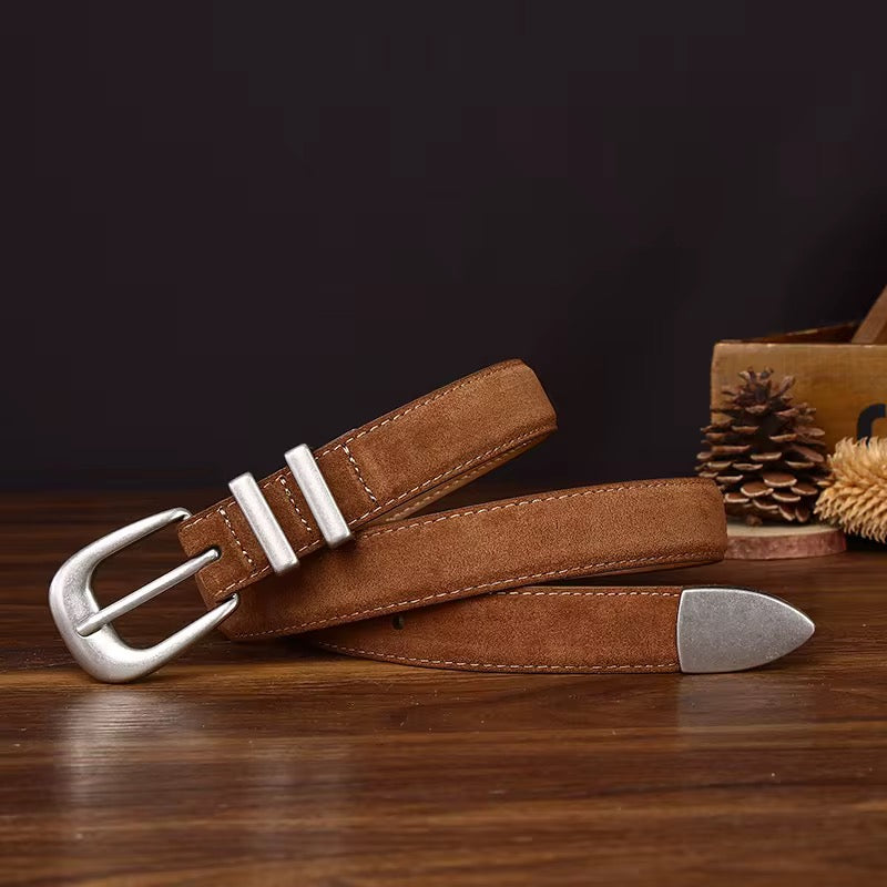 Sara Waist Belt - Suede Camel