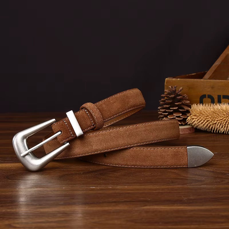 Noelle Waist Belt - Suede Camel