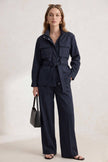 Jacket Cotton & Lyocell - Navy