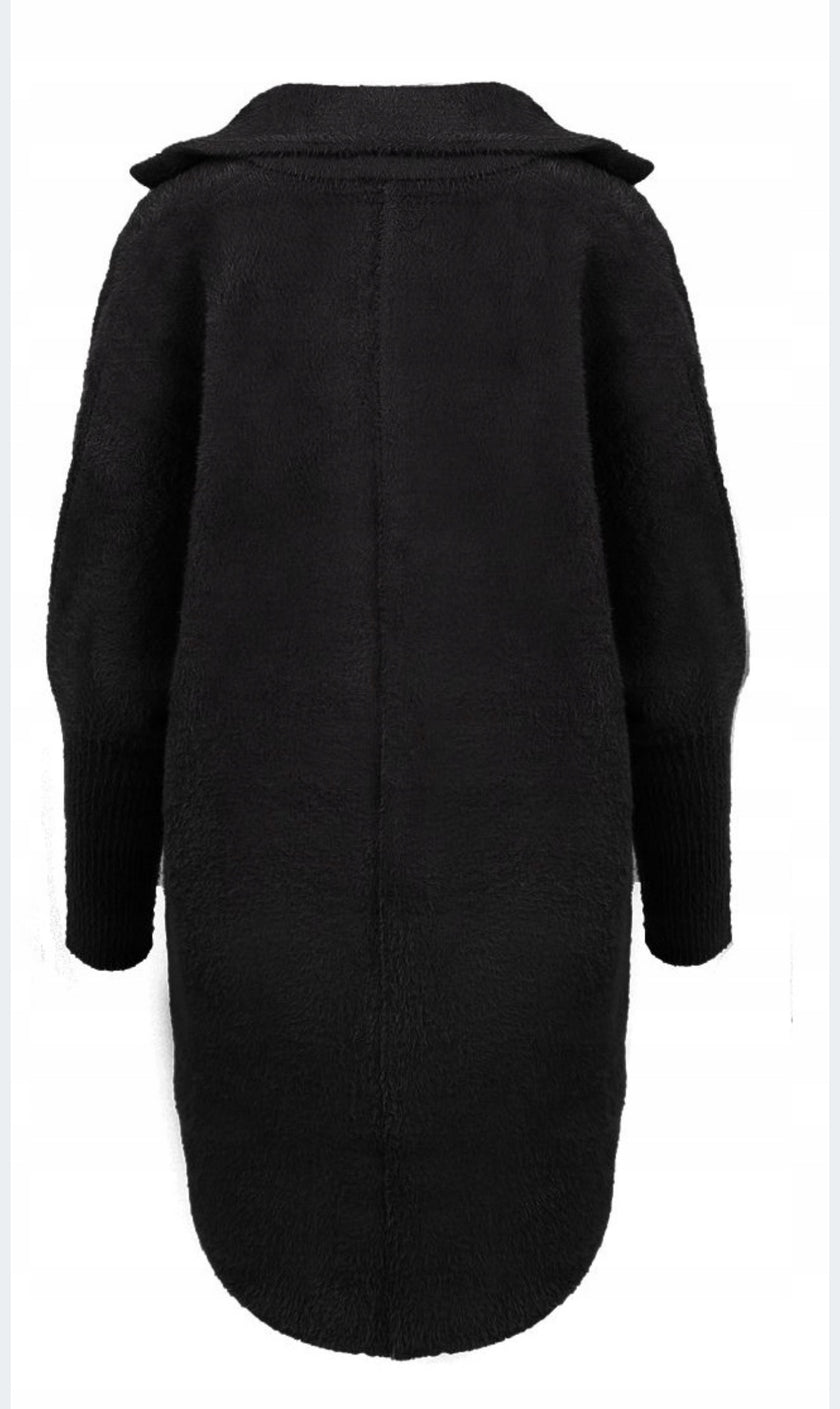 Alpaca Cardigan Black