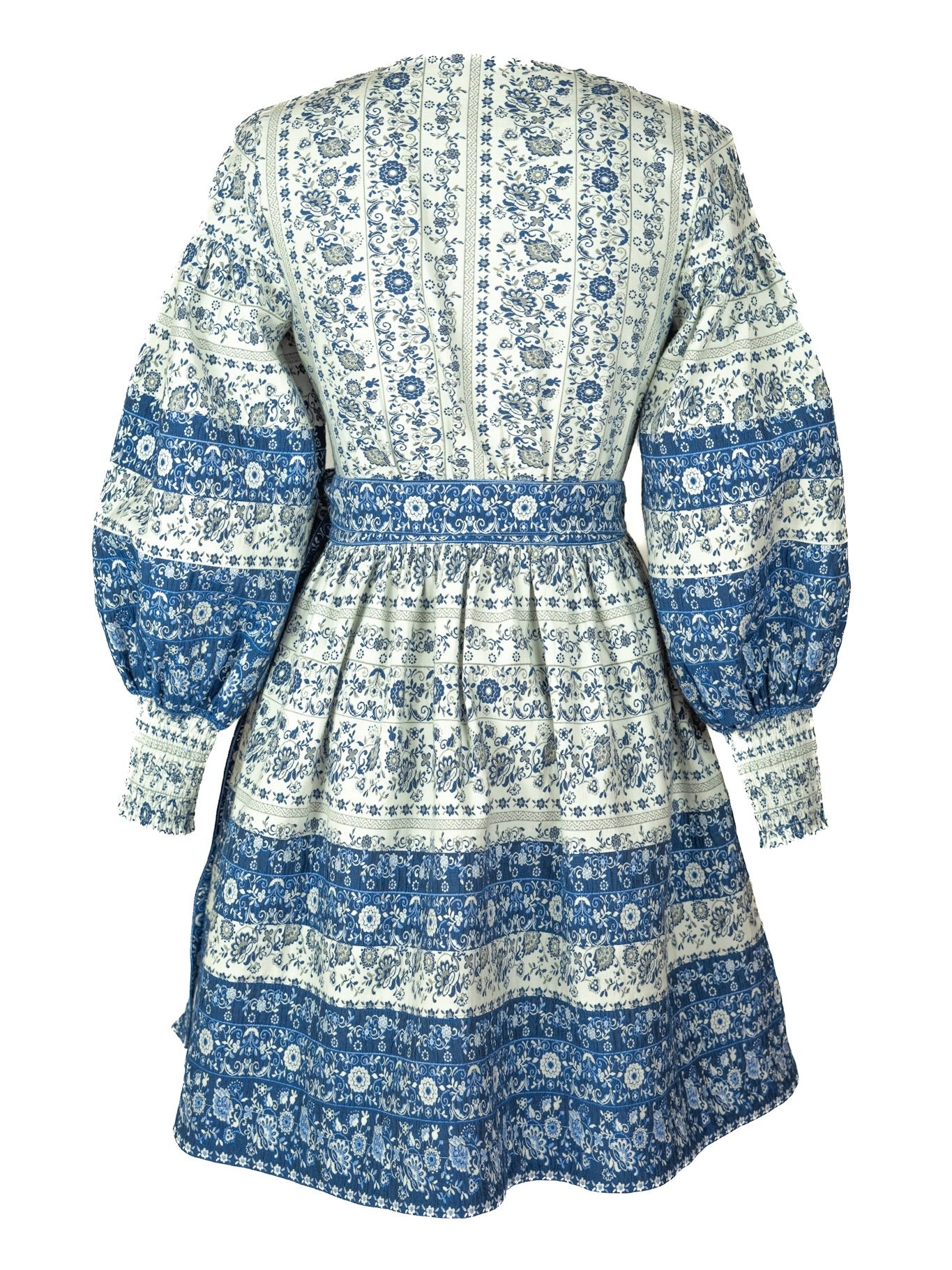 Cotton Jacquard Wrap Dress