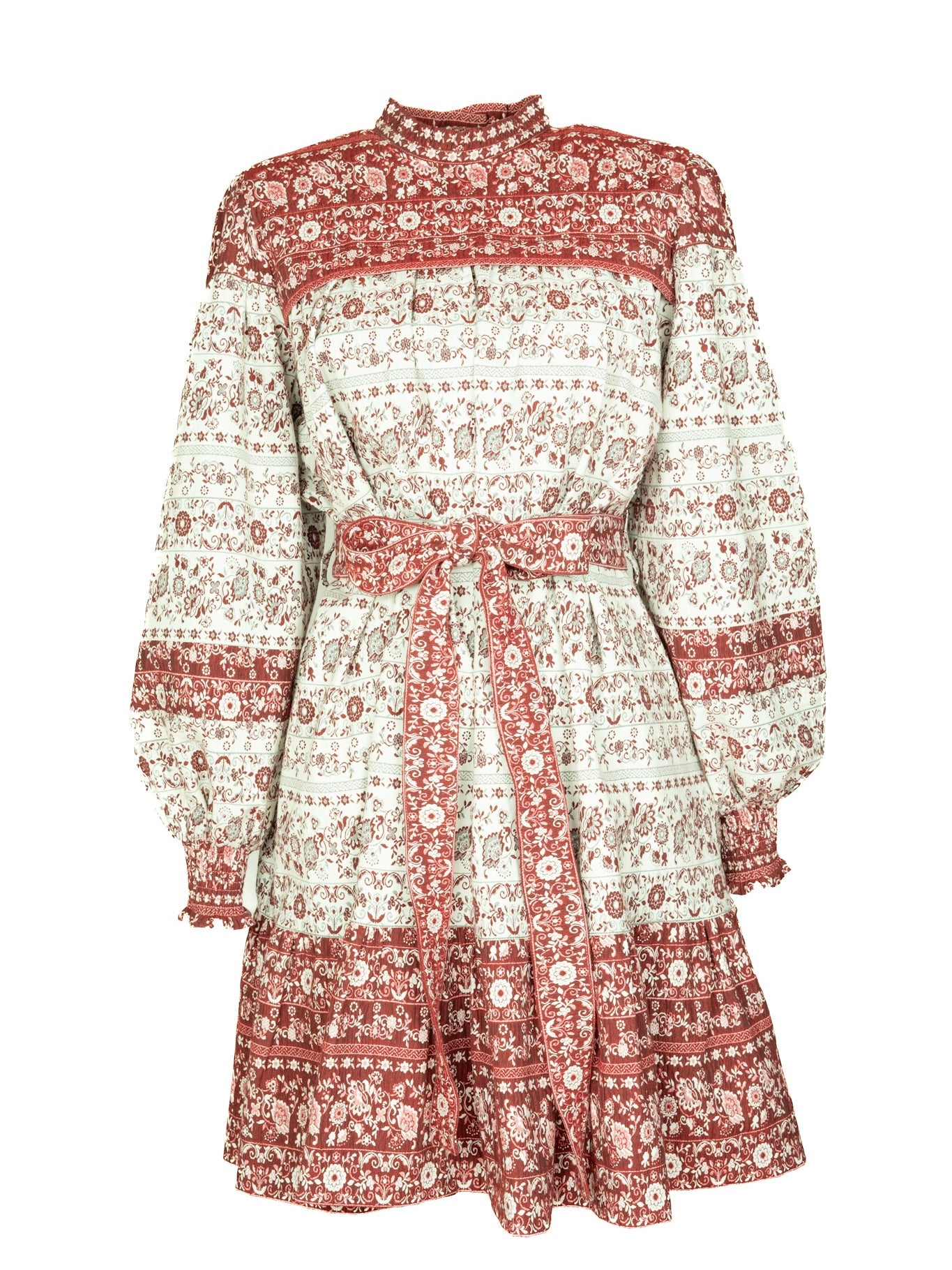 Cotton Jacquard Folk Dress