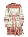 Cotton Jacquard Folk Dress