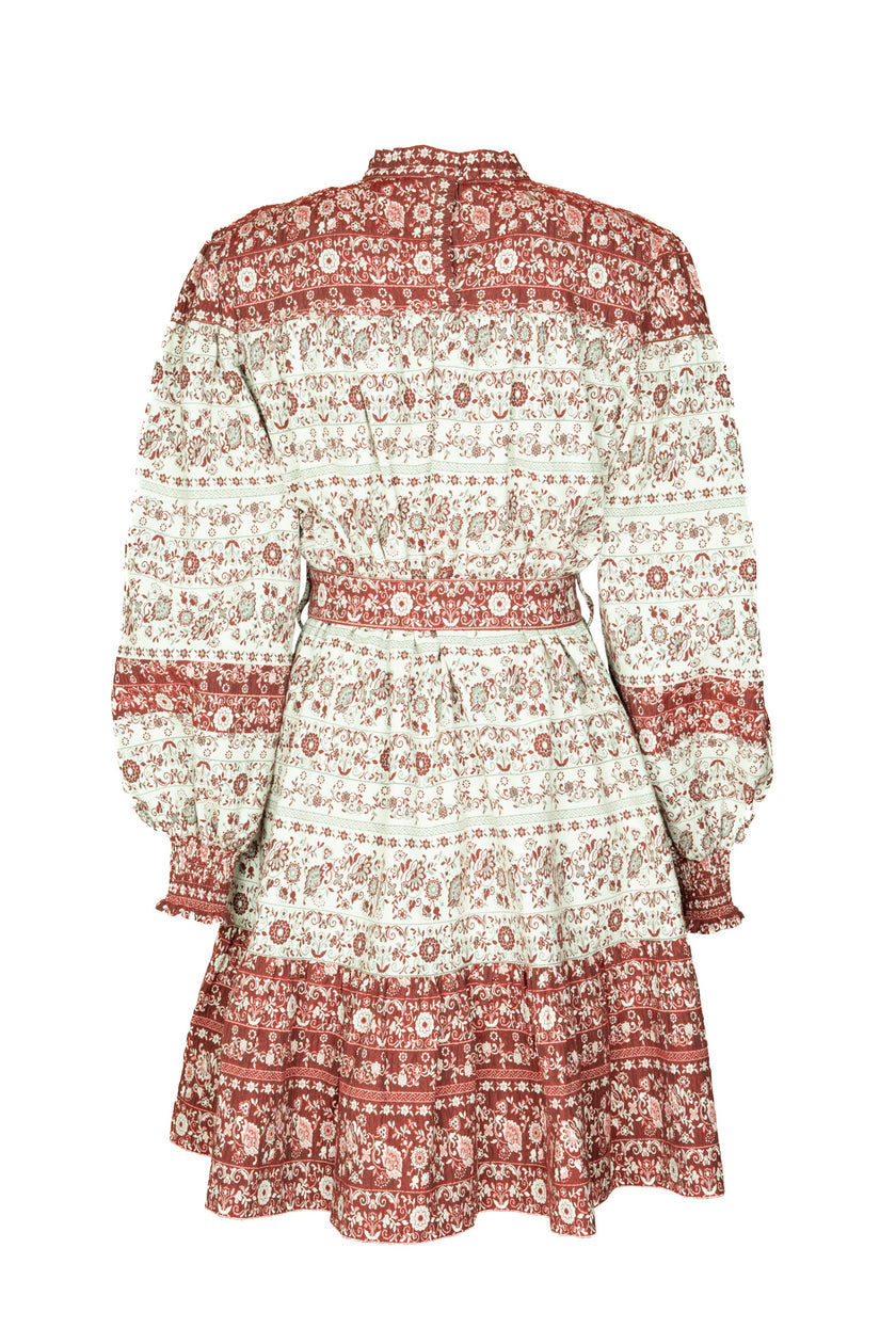 Cotton Jacquard Folk Dress