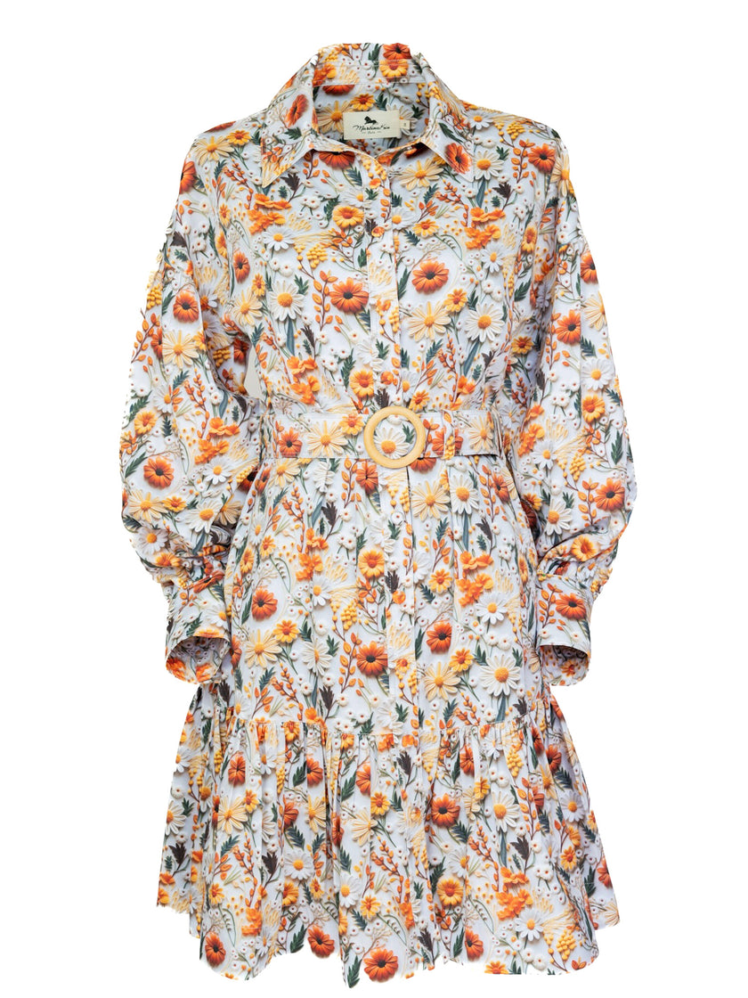 Meadowlight Cotton Mini Dress