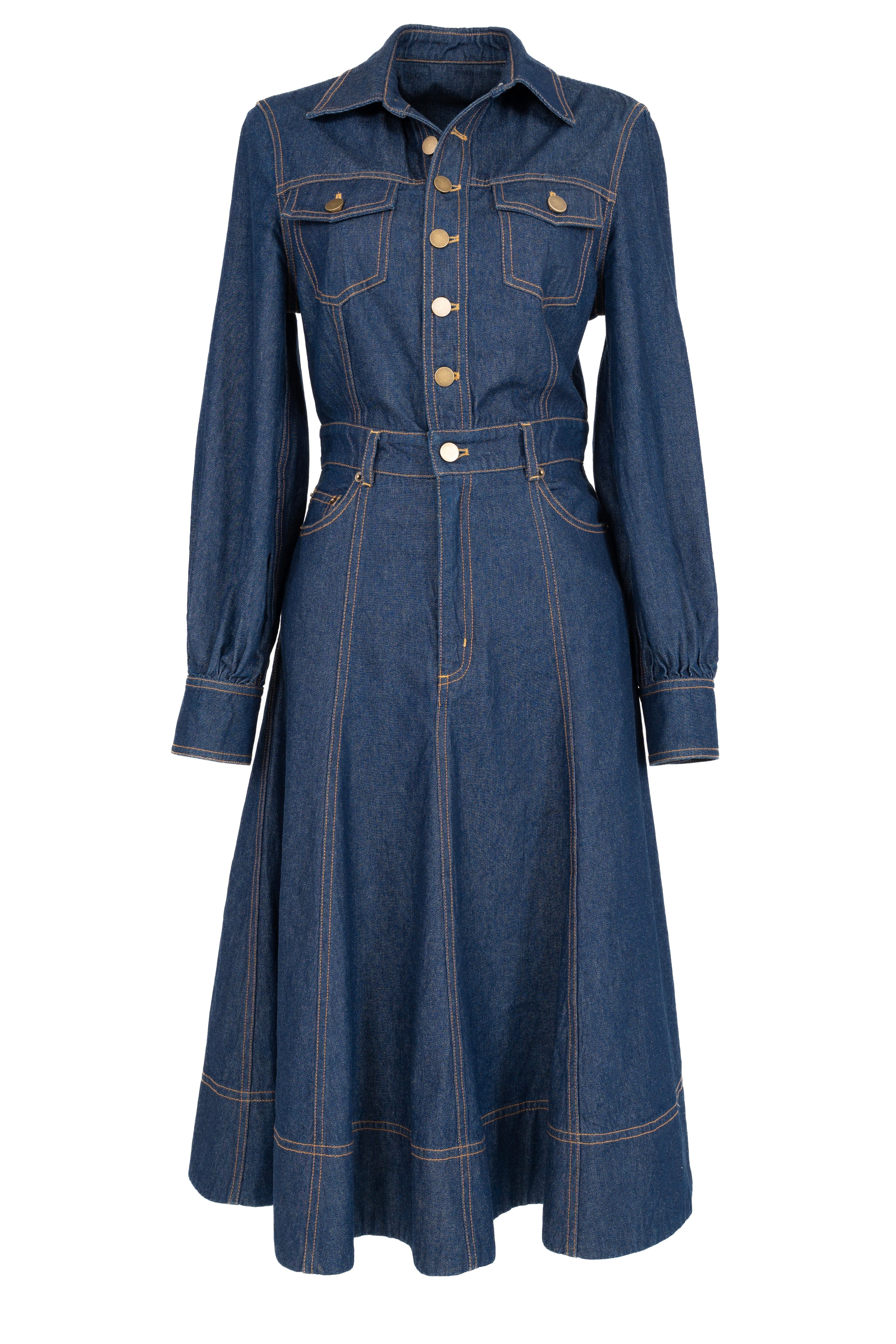 Denim Midi Dress