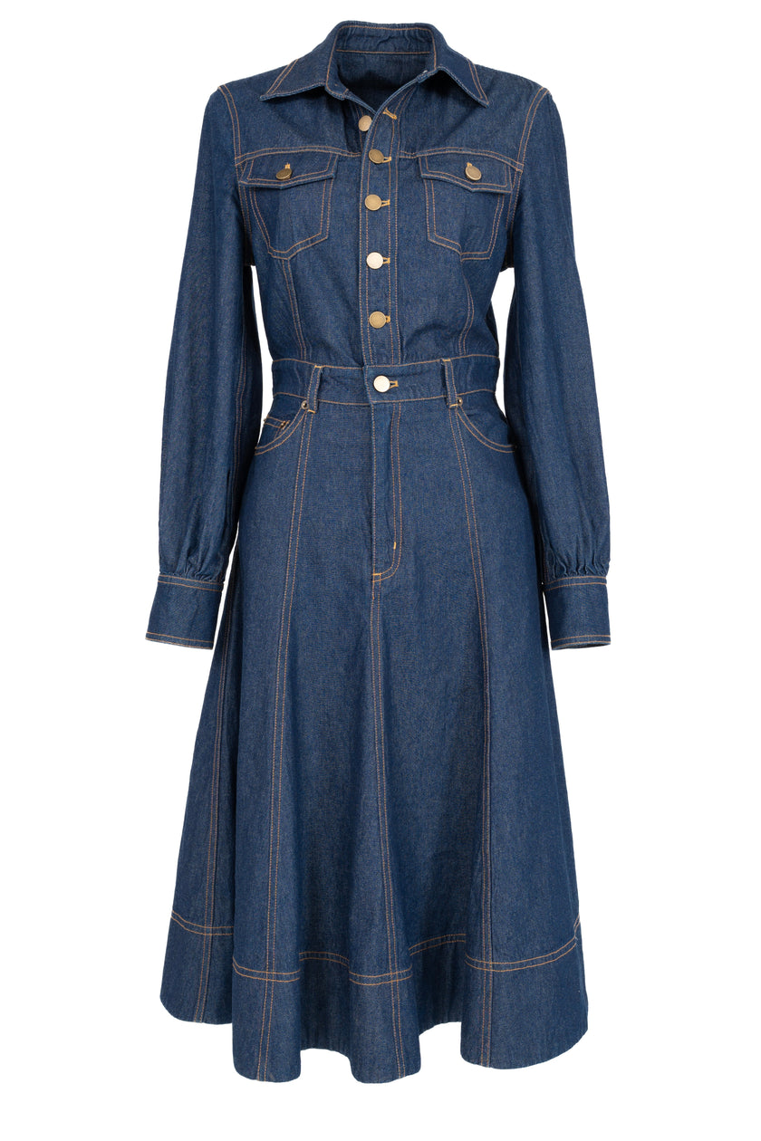 Denim Midi Dress