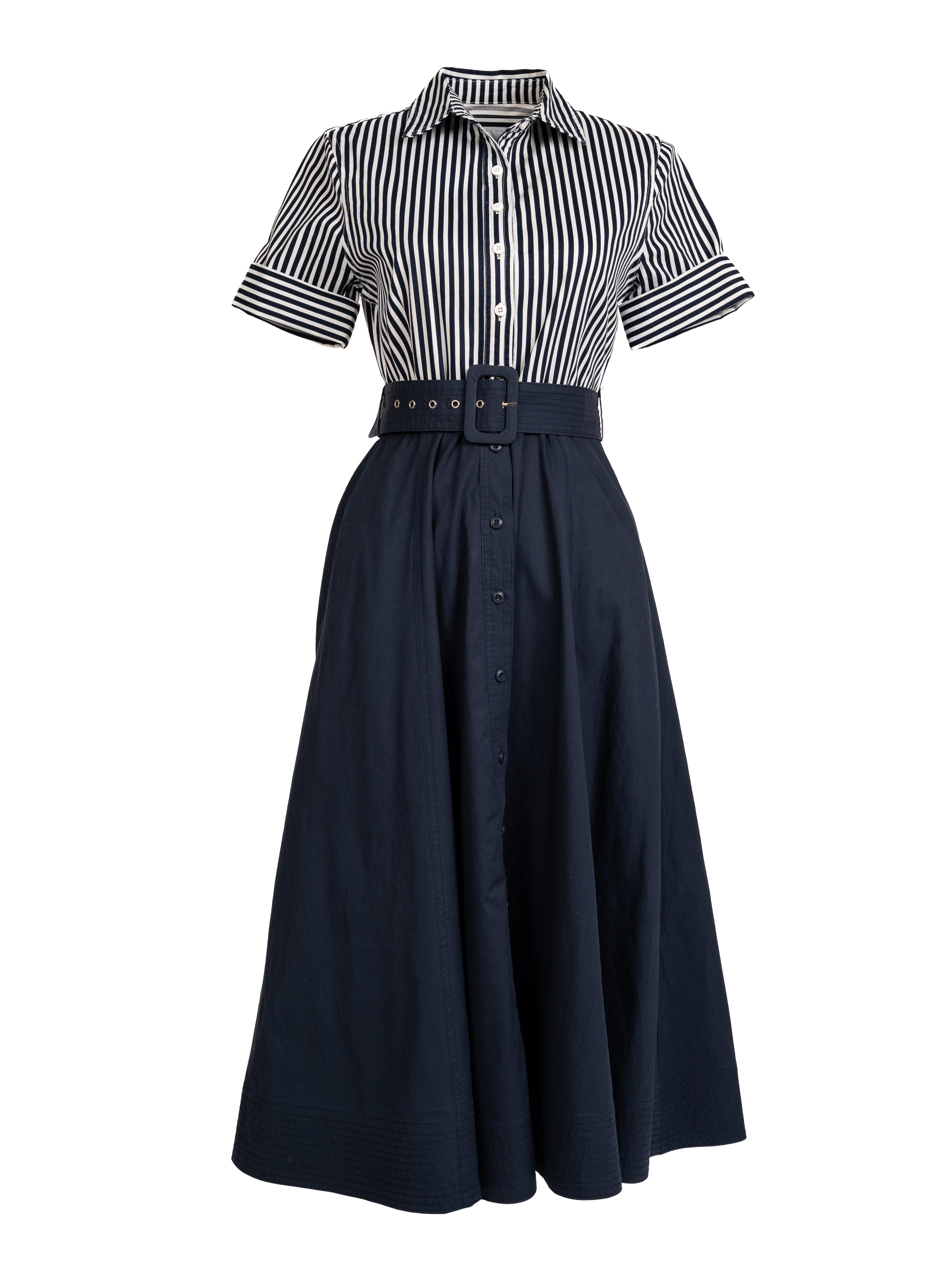 Color Block Midi Dress