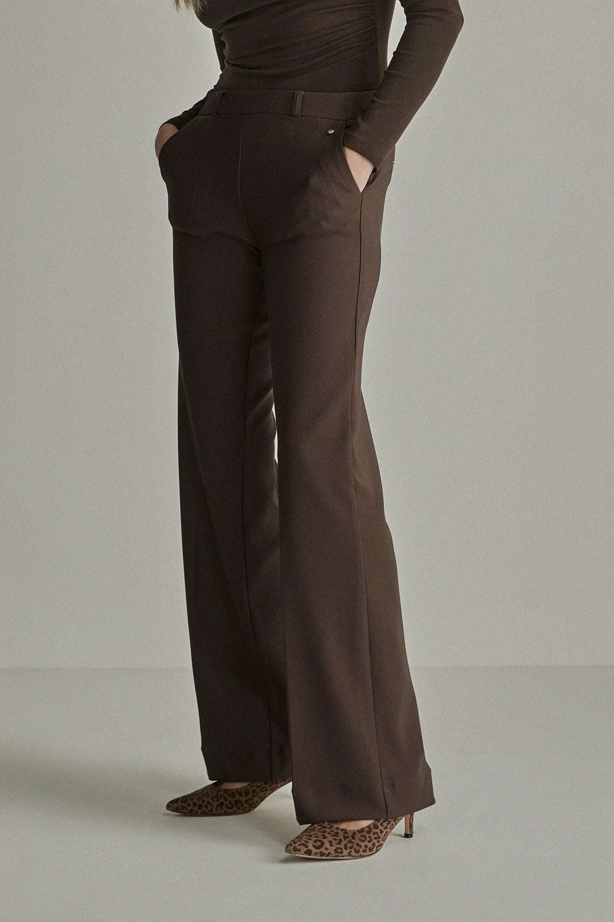 Mira Twill Jersey - Deep Brown
