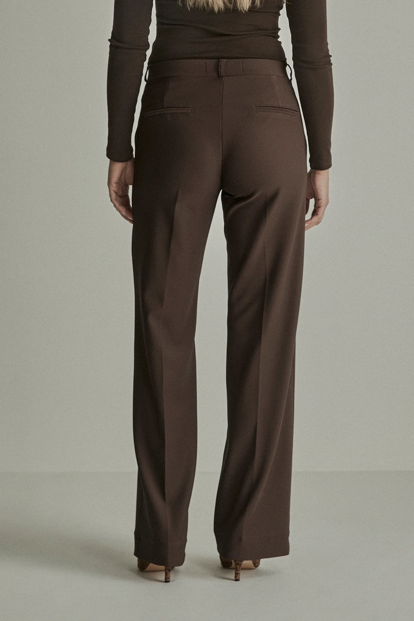 Mira Twill Jersey - Deep Brown