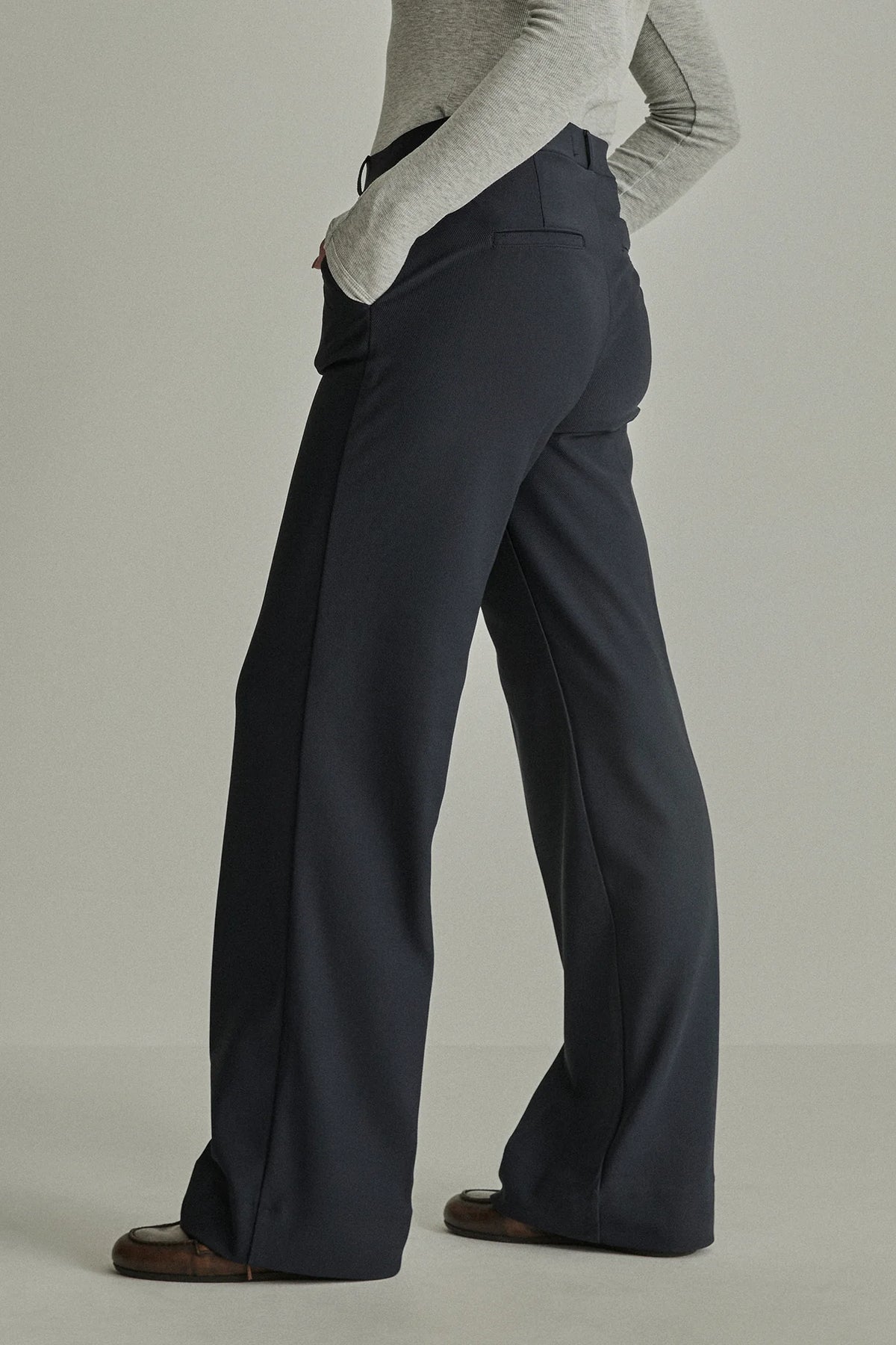 Mira Twill Jersey - Navy Blue