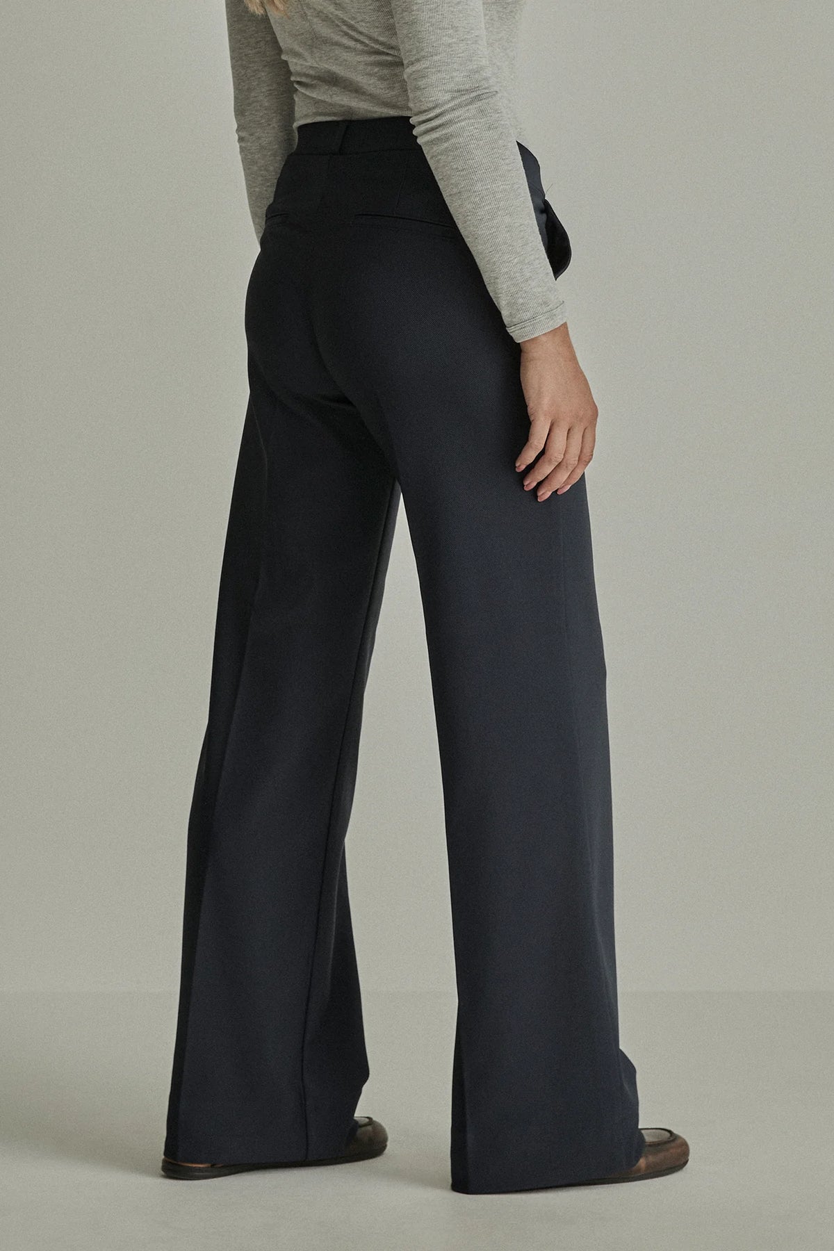 Mira Twill Jersey - Navy Blue