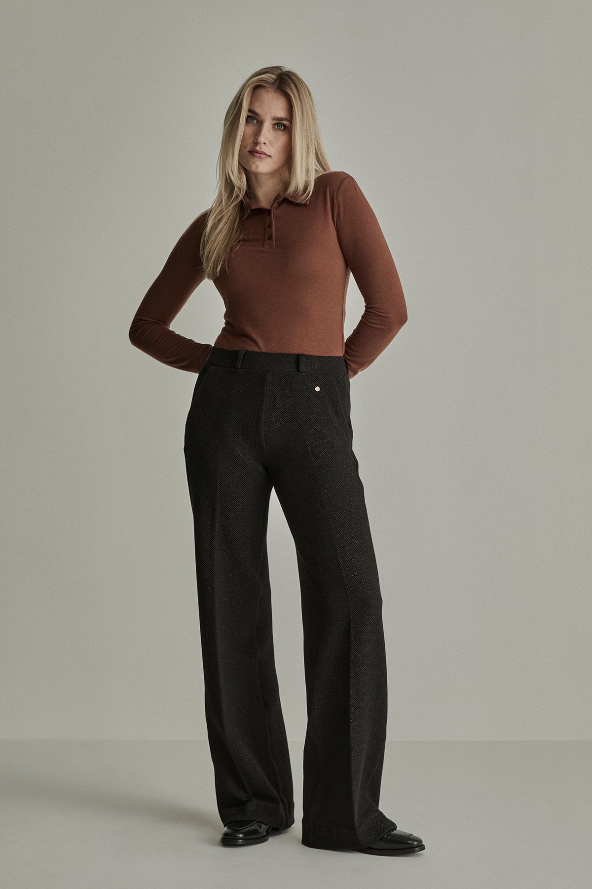 Mira Twill Jersey - Black Copper