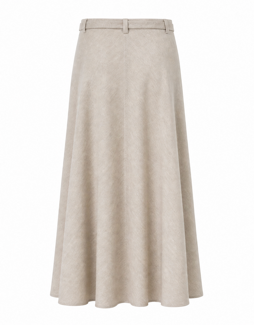 Belted Midi Skirt