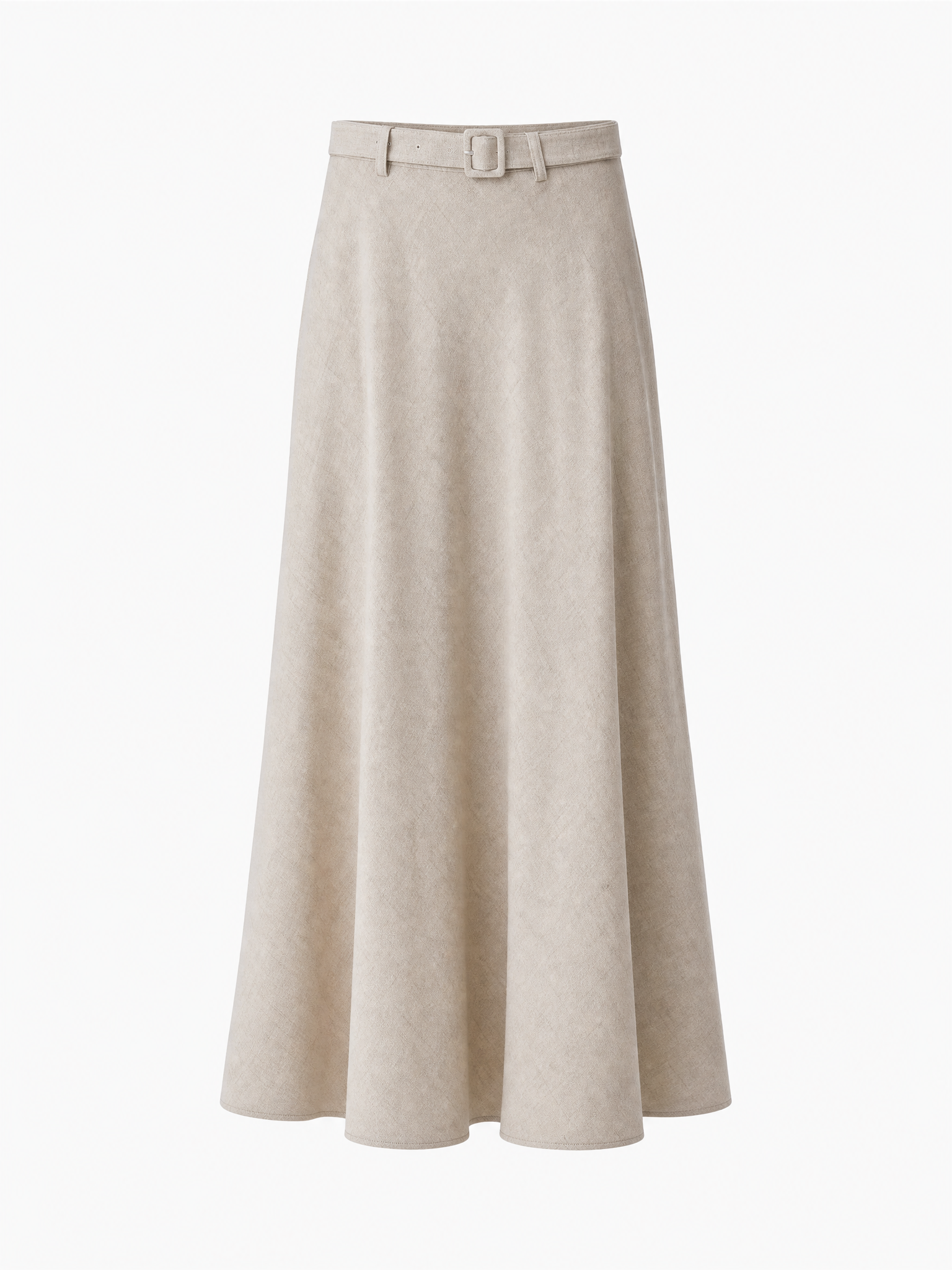Belted Midi Skirt