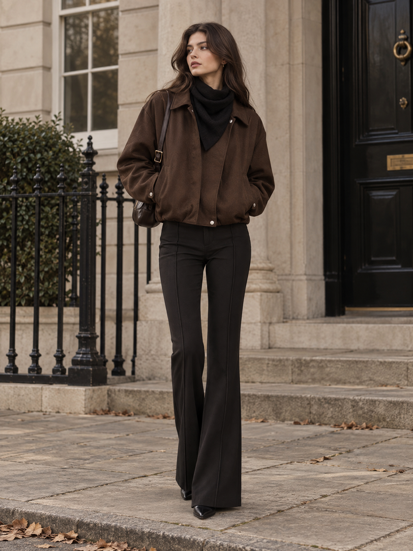 Cotton & lyocell bomber jacket