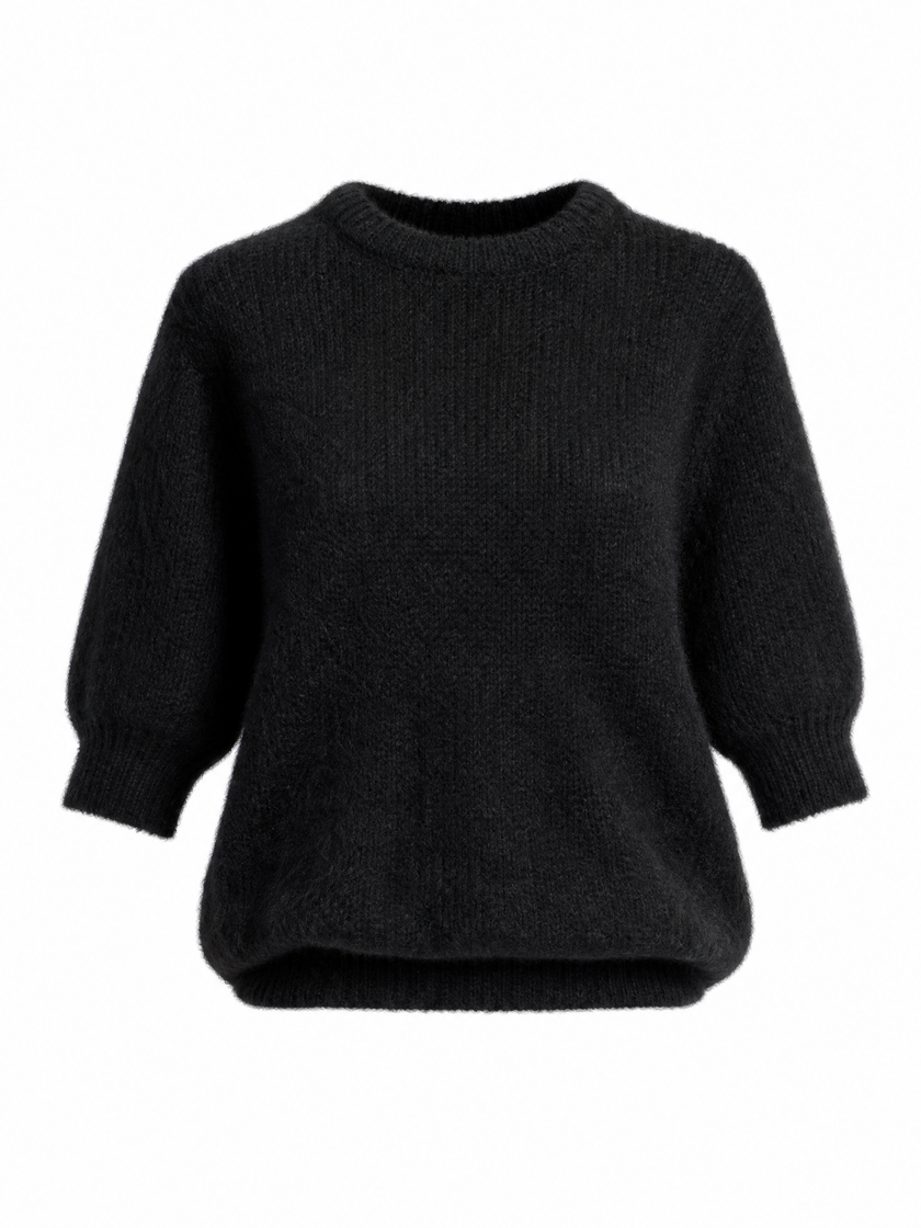 Glammy Mohair Sweater - Black