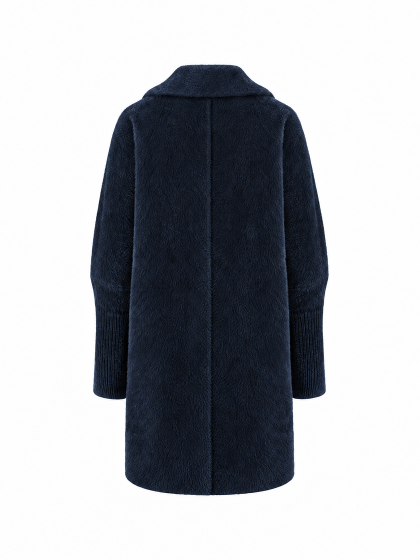 Alpaca Cardigan Blue