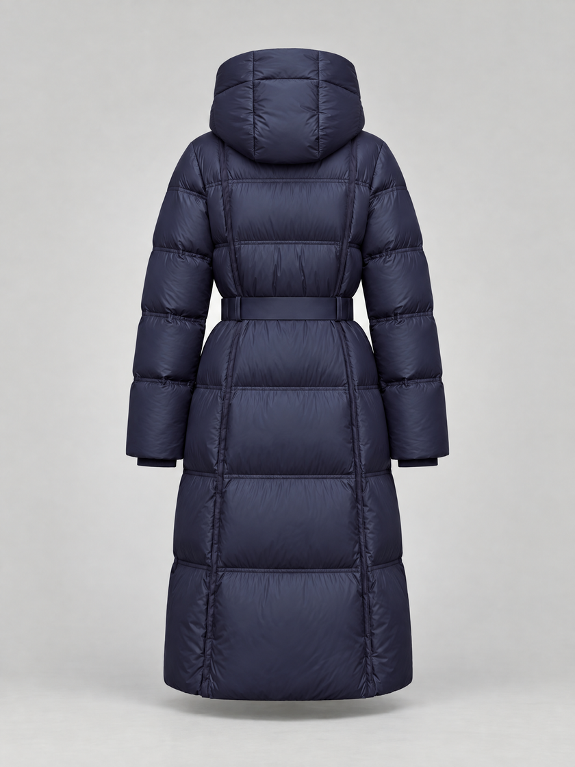 Navy Blue Coat-Jacket with belt