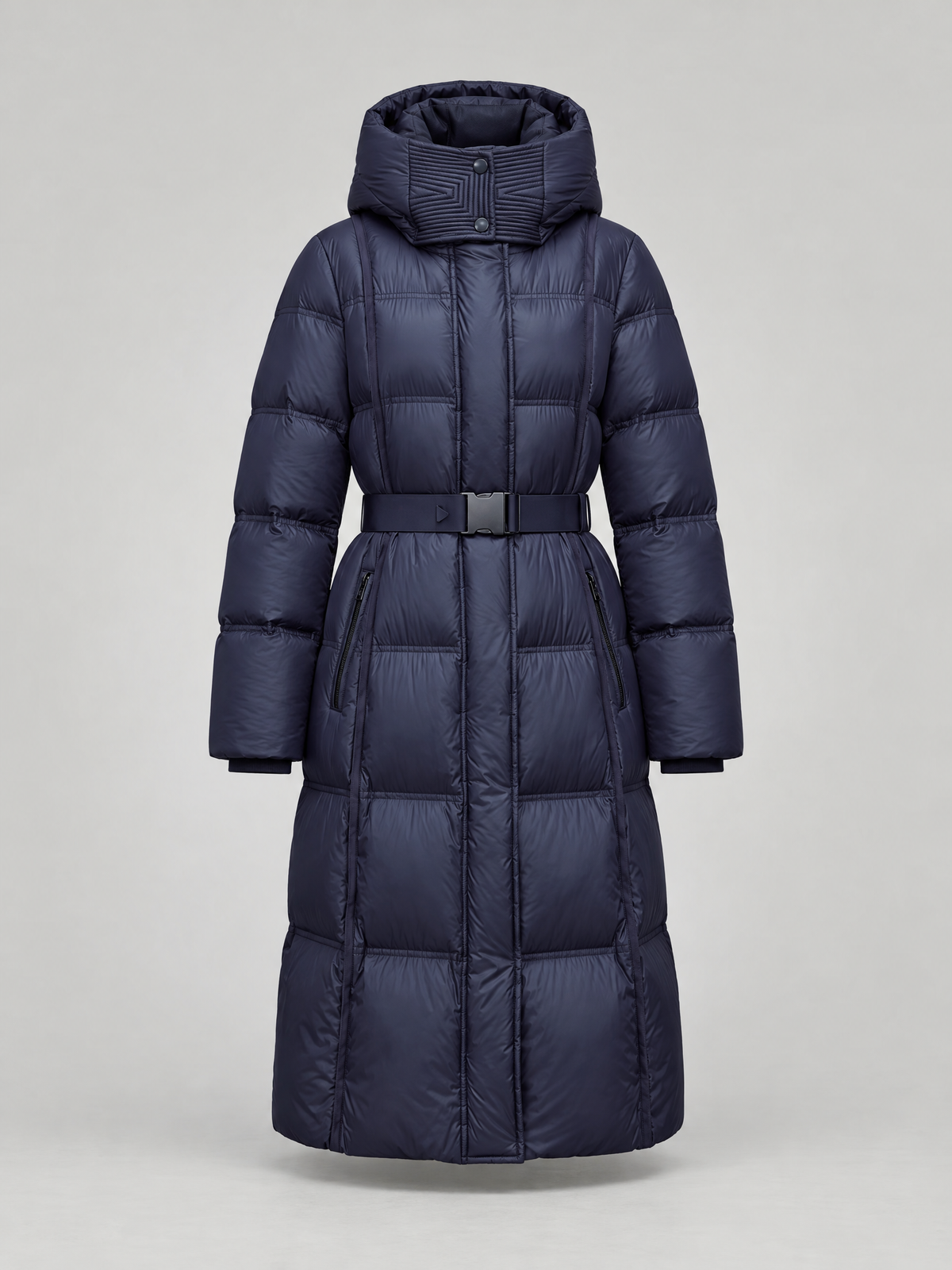 Navy Blue Coat-Jacket with belt