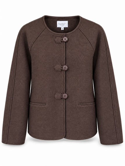 100% Wool Coat - Brown