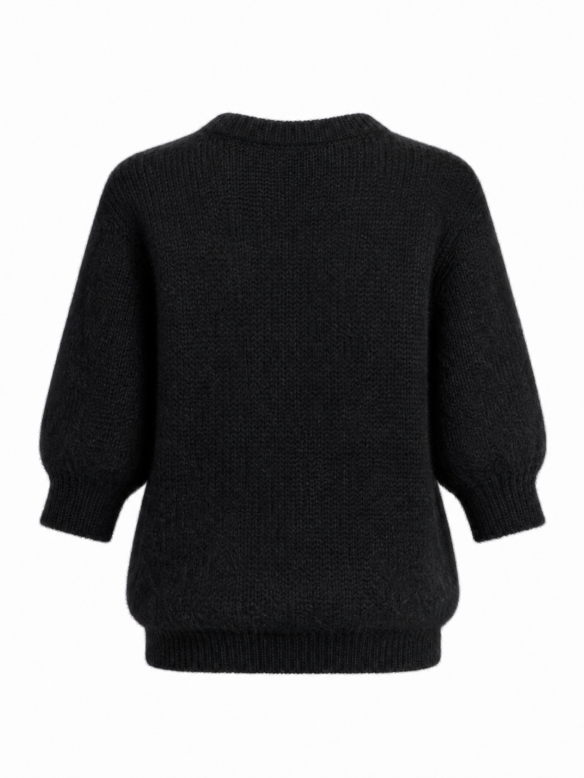 Glammy Mohair Sweater - Black