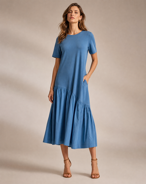 Cotton Blend Summer Dress
