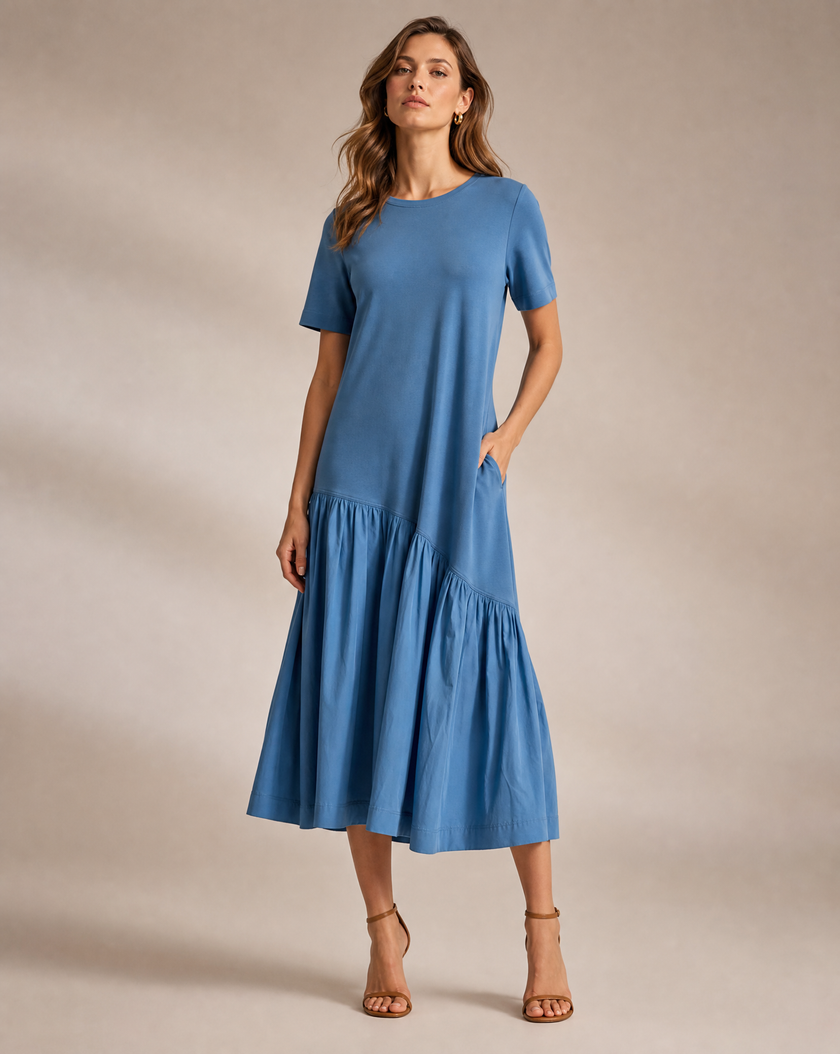 Cotton Blend Summer Dress