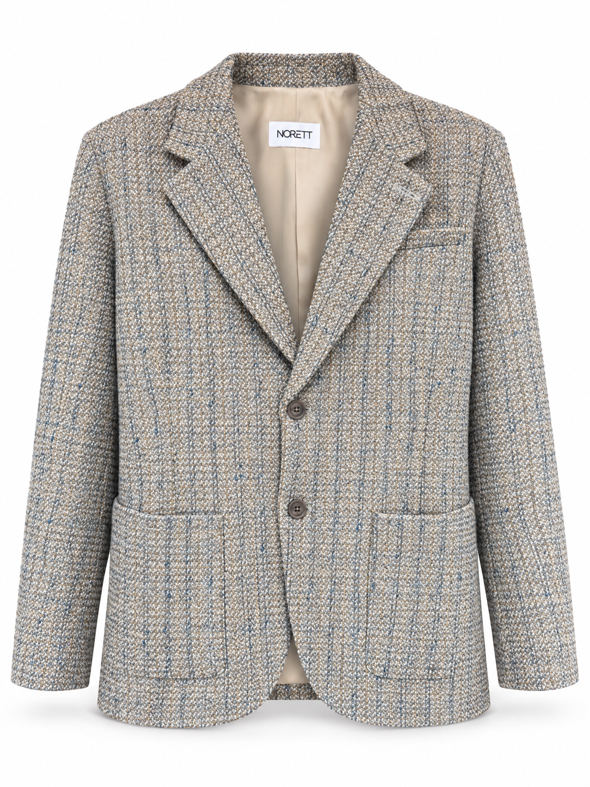 Wool-Blend Twill Blazer