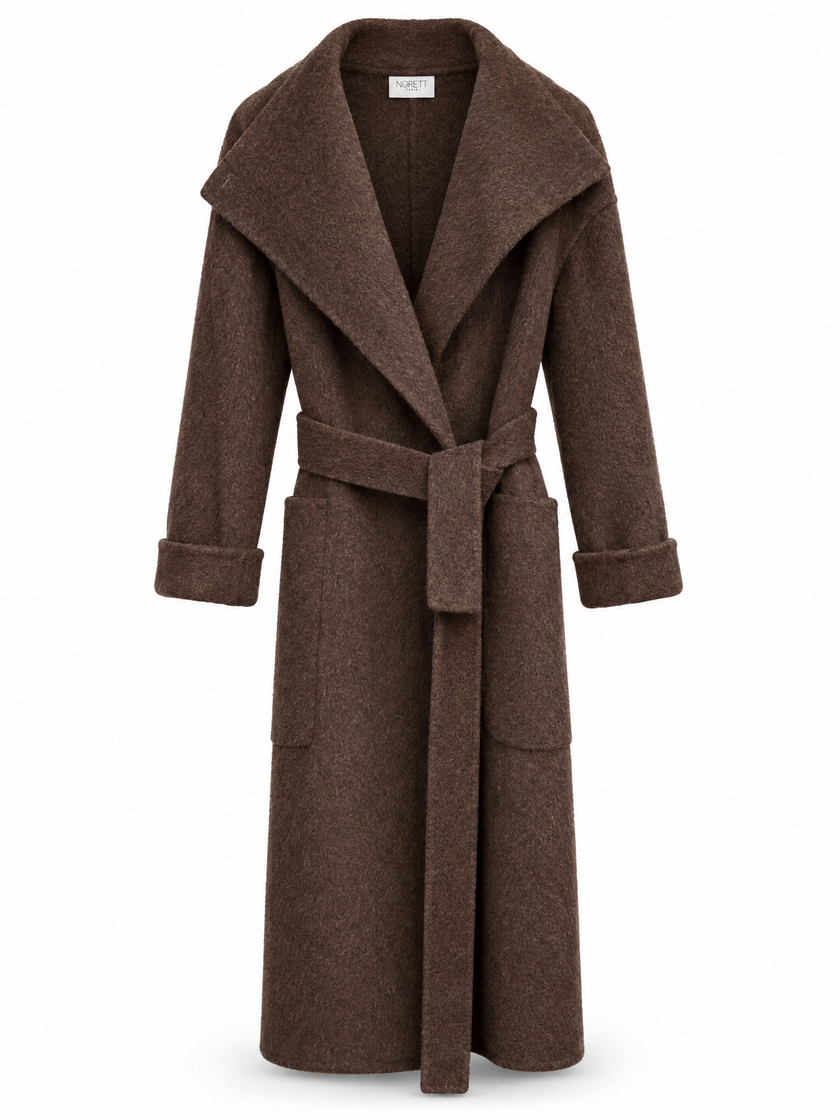 Wool-Silk Oversized Coat