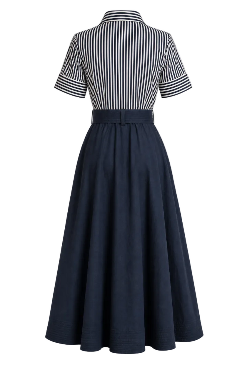 Color Block Midi Dress