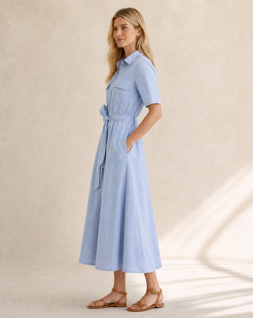 Oxford Cotton Dress