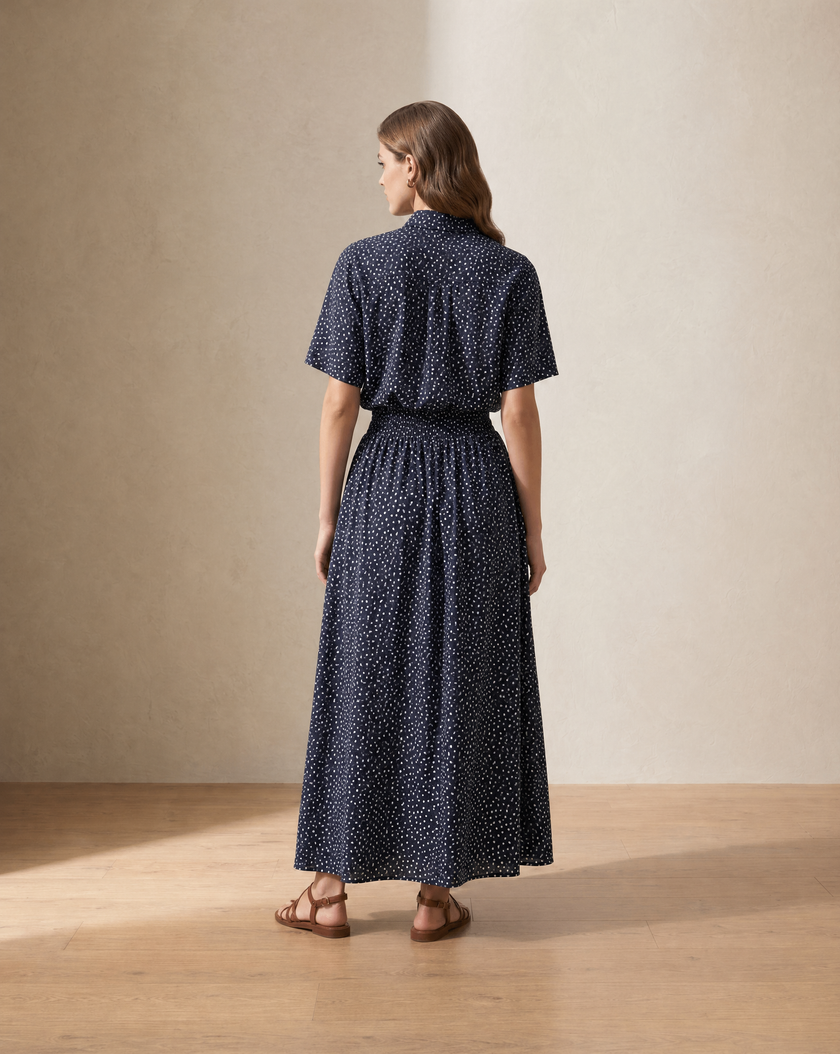 Polka Dot Maxi Skirt