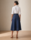 Denim Midi Skirt