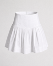 Poplin Cotton Peplum Skirt