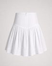 Poplin Cotton Peplum Skirt