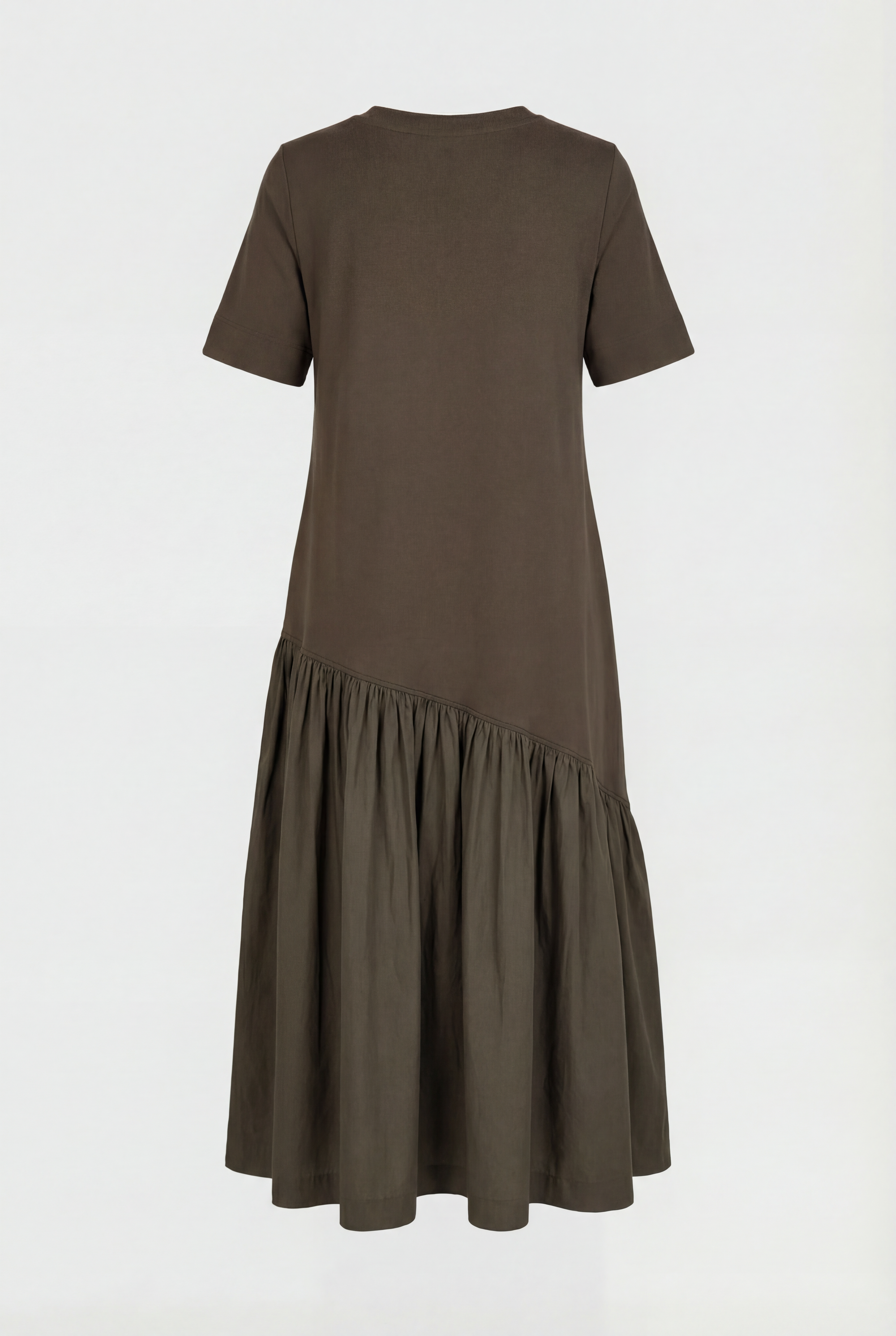 Stretch Cotton Midi Dress