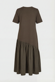 Stretch Cotton Midi Dress