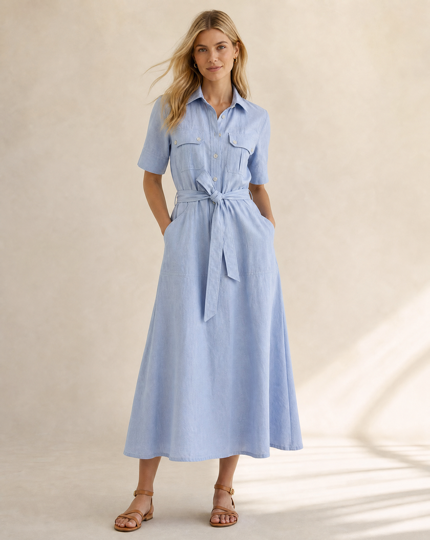 Oxford Cotton Dress